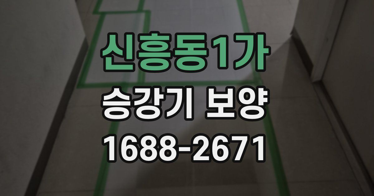 신흥동1가 승강기 보양