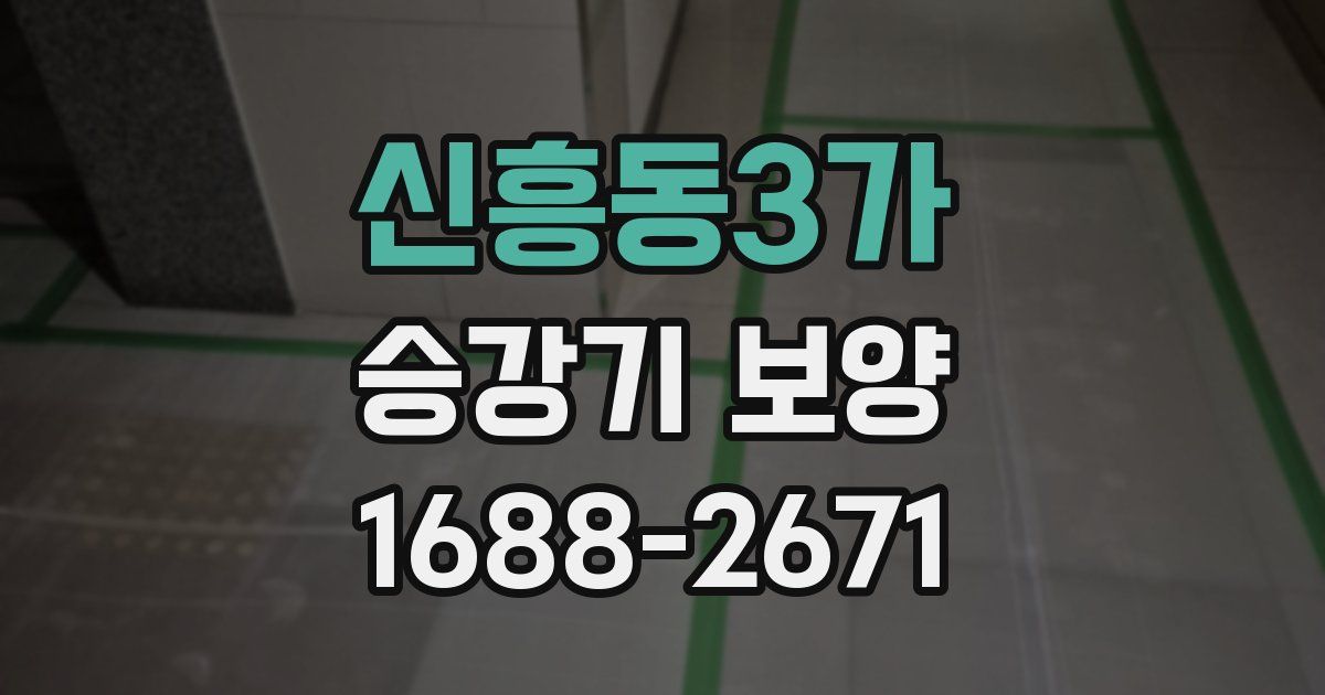 신흥동3가 승강기 보양