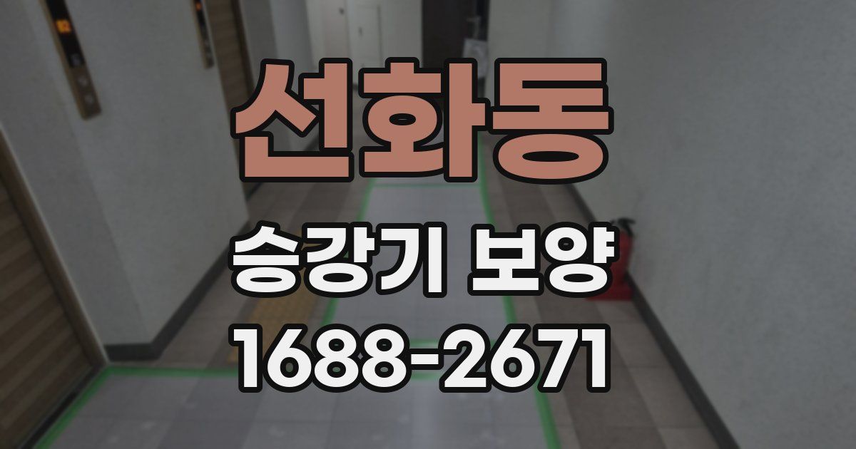 선화동 승강기 보양