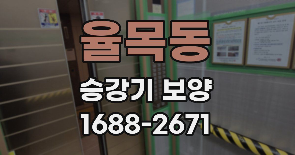 율목동 승강기 보양