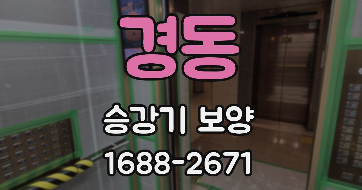 경동 승강기 보양