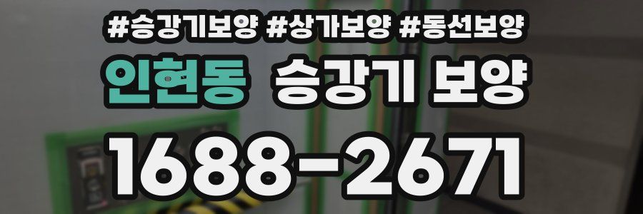 인현동 승강기 보양