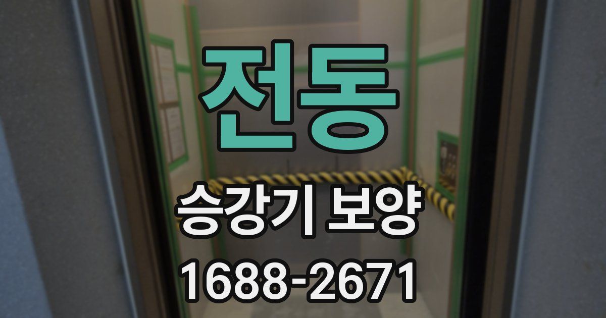전동 승강기 보양