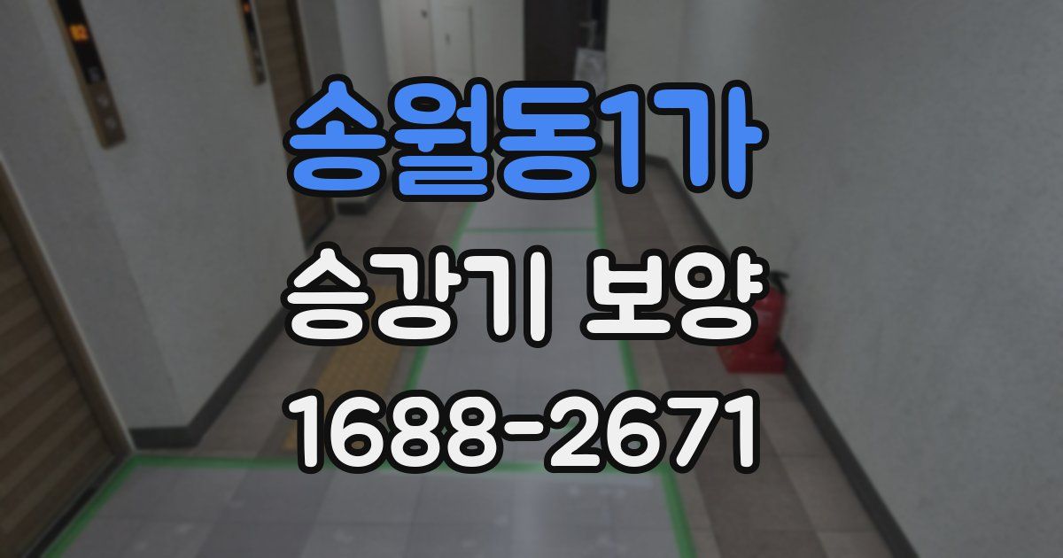 송월동1가 승강기 보양