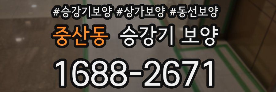중산동 승강기 보양