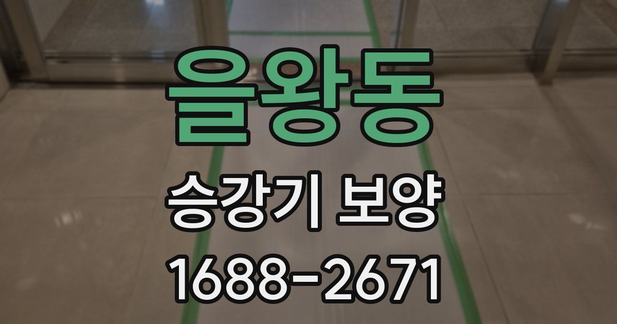 을왕동 승강기 보양