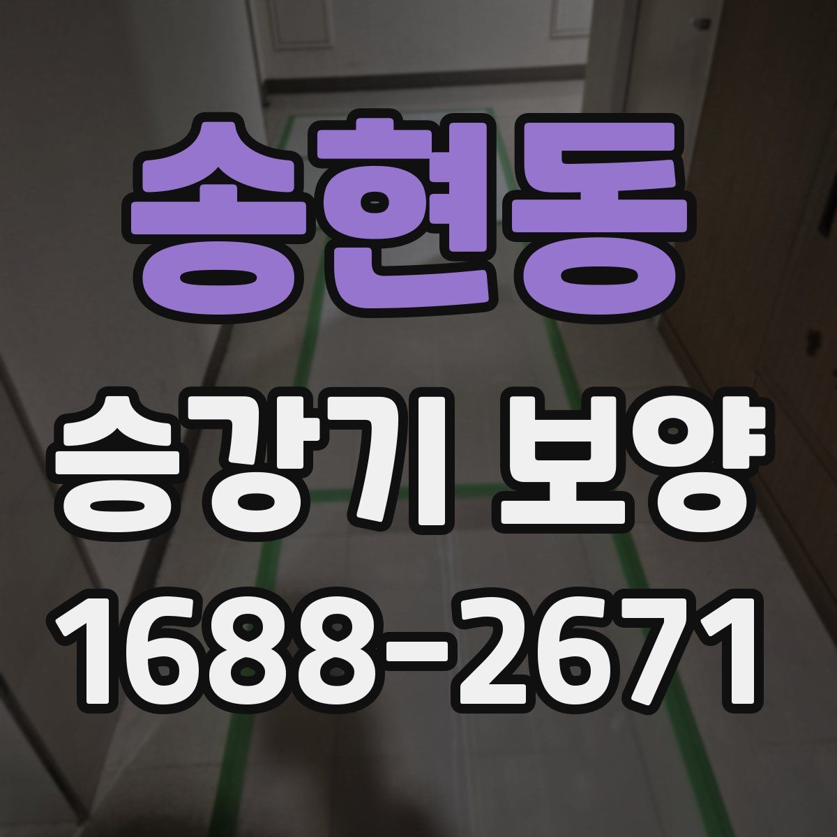 송현동 승강기 보양