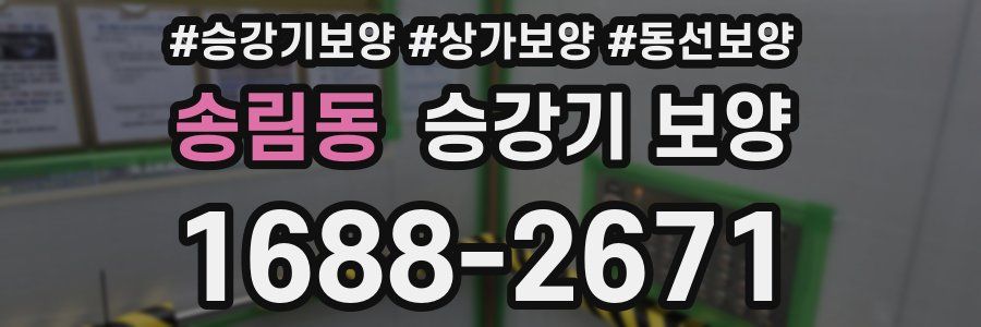 송림동 승강기 보양