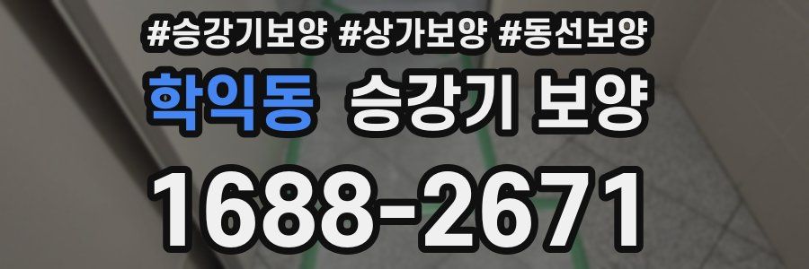 학익동 승강기 보양