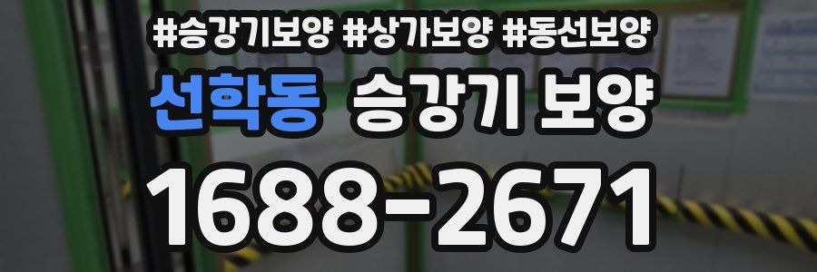 선학동 승강기 보양