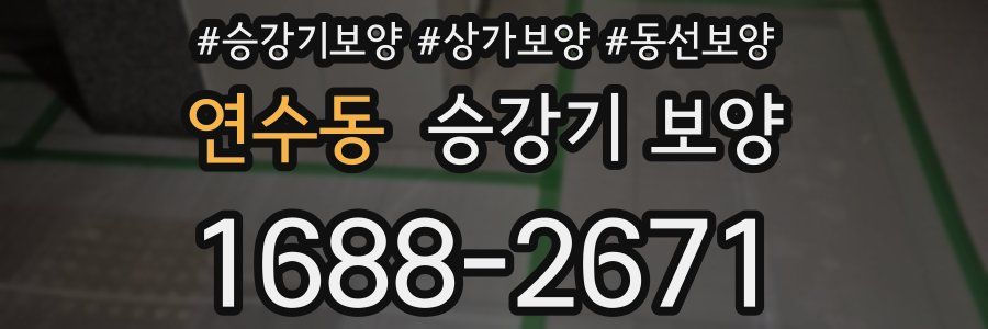 연수동 승강기 보양