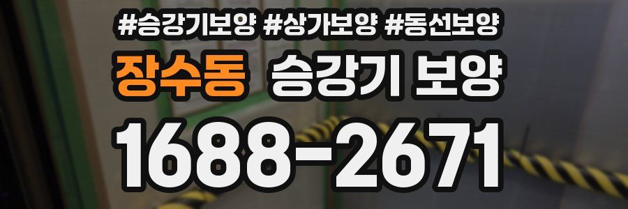 장수동 승강기 보양