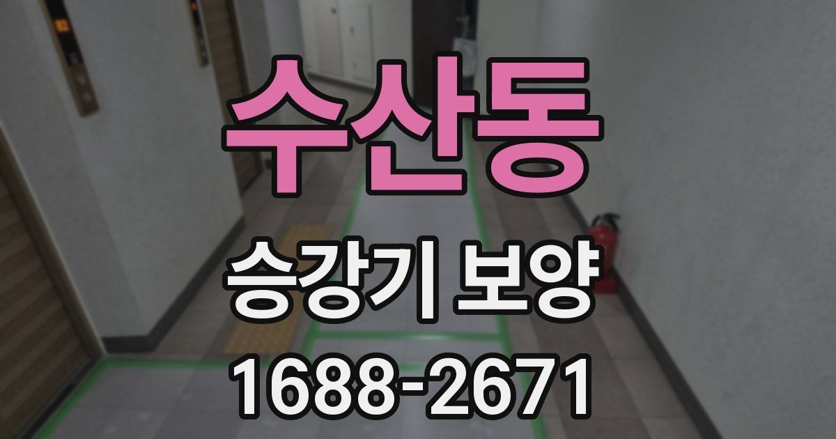 수산동 승강기 보양