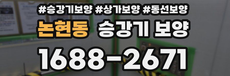 논현동 승강기 보양