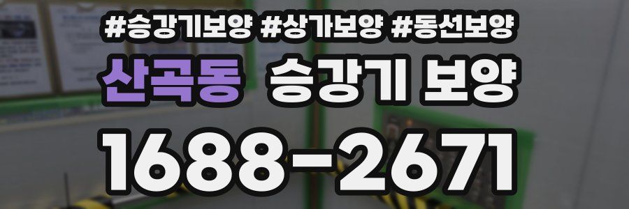 산곡동 승강기 보양