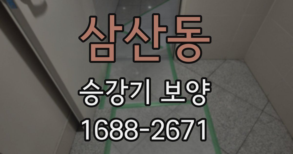 삼산동 승강기 보양