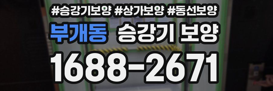 부개동 승강기 보양