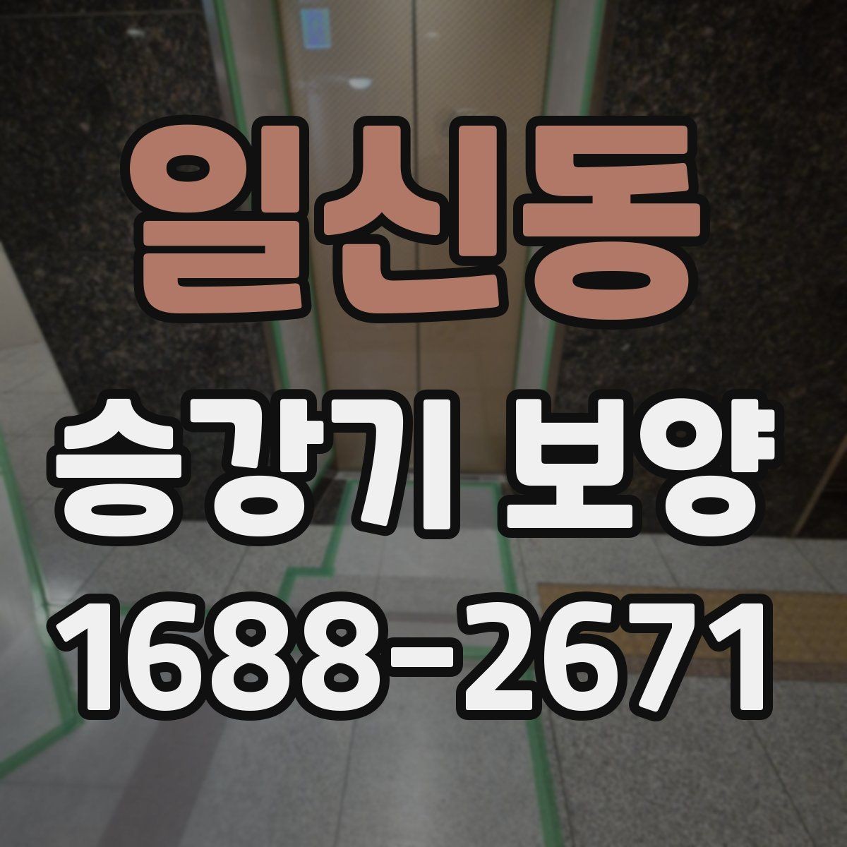 일신동 승강기 보양 작업의 효율을 높이는 진행 방식