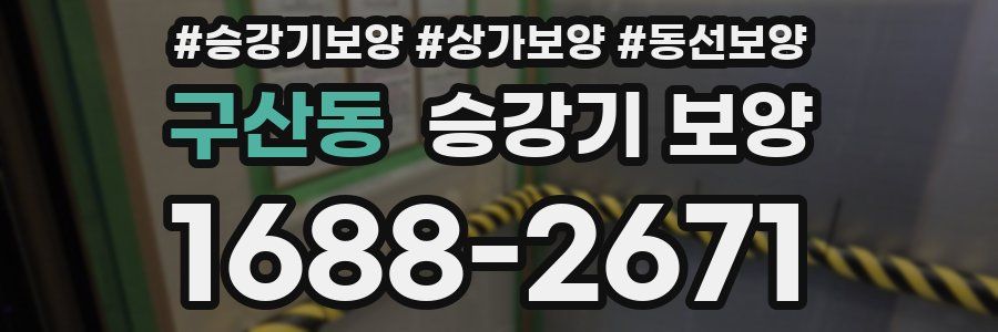 구산동 승강기 보양