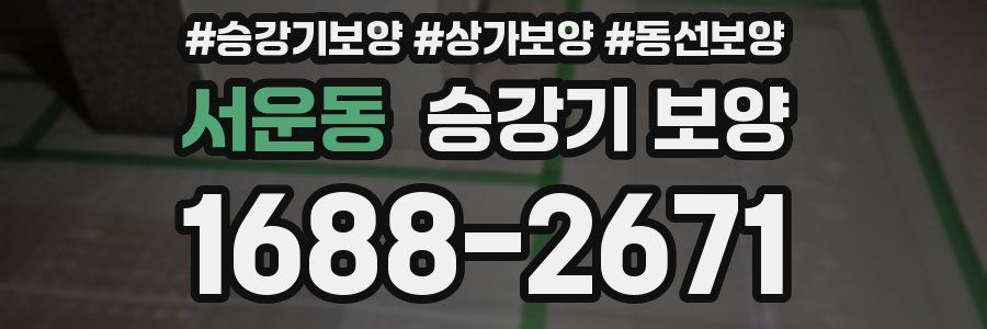 서운동 승강기 보양