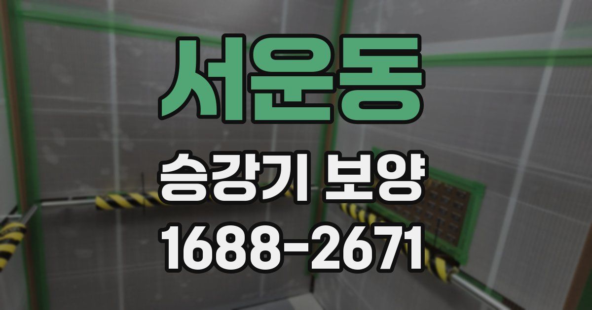 서운동 승강기 보양