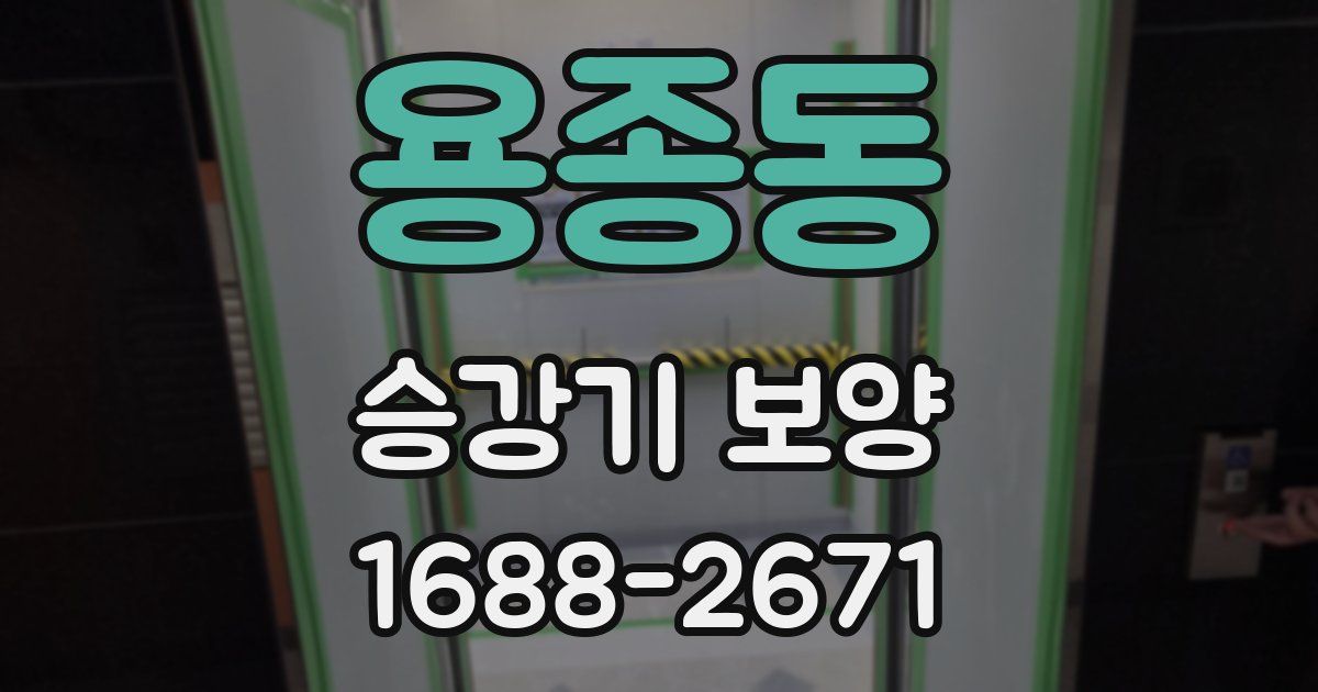 용종동 승강기 보양