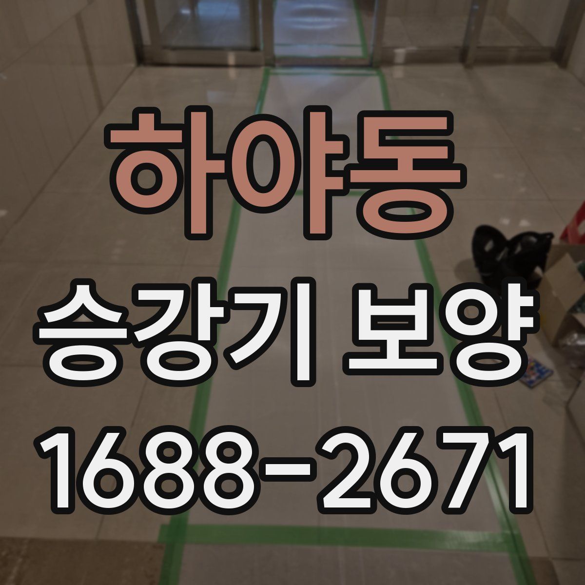 하야동 승강기 보양
