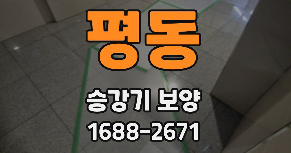 평동 승강기 보양