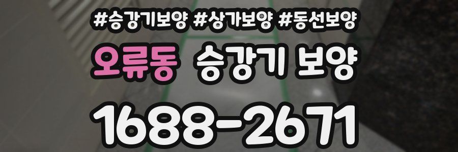 오류동 승강기 보양