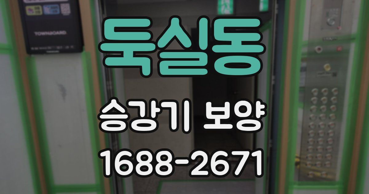 둑실동 승강기 보양
