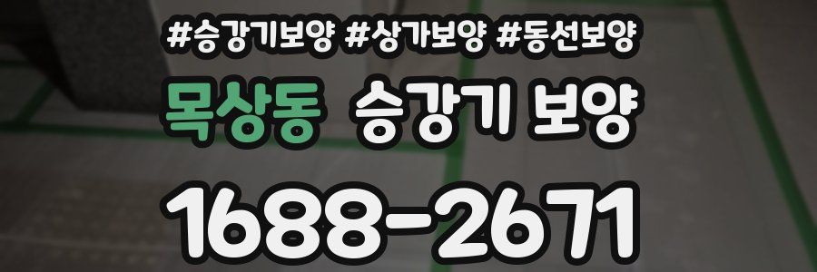 목상동 승강기 보양