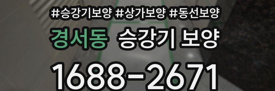경서동 승강기 보양