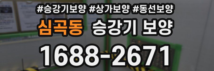 심곡동 승강기 보양