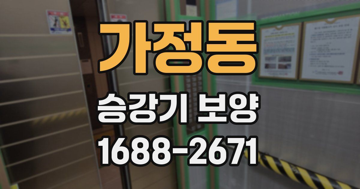 가정동 승강기 보양