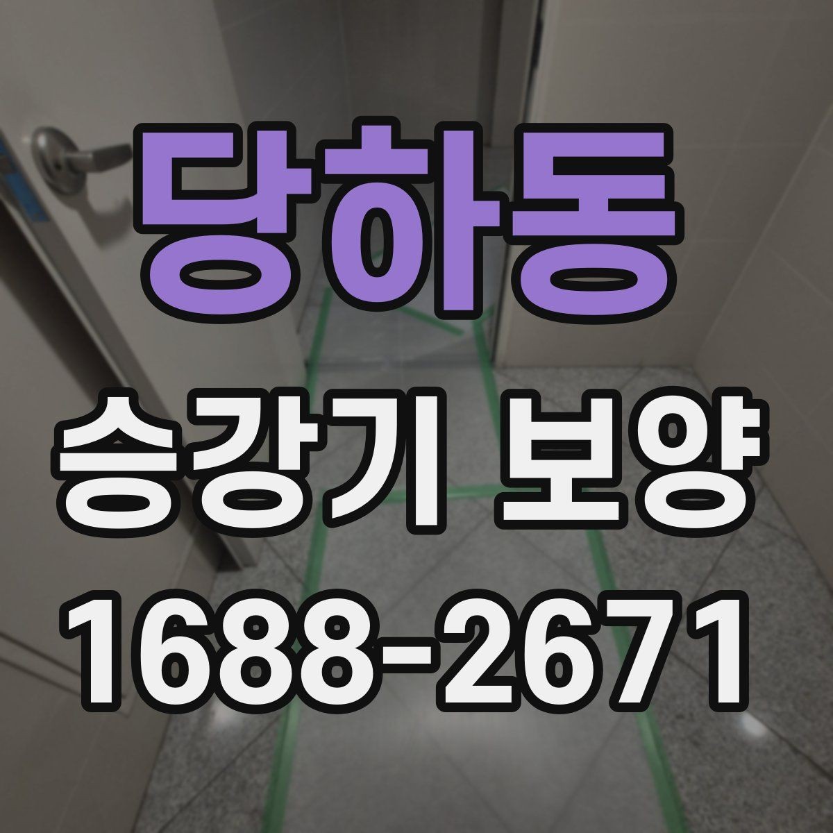 당하동 승강기 보양 시공 기준과 진행 절차