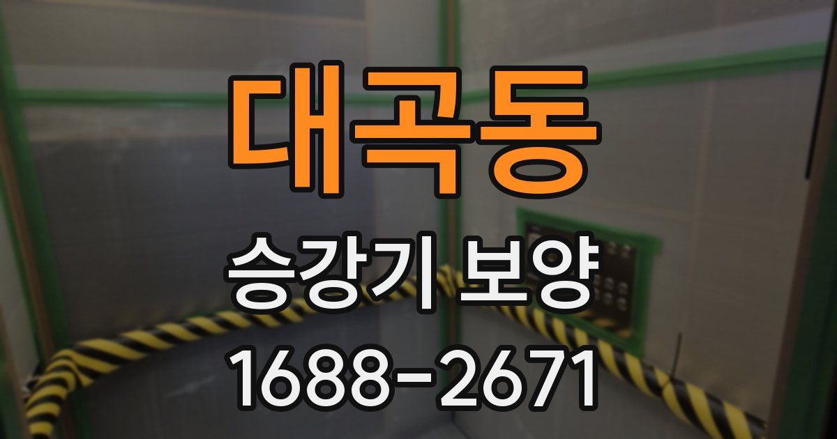 대곡동 승강기 보양