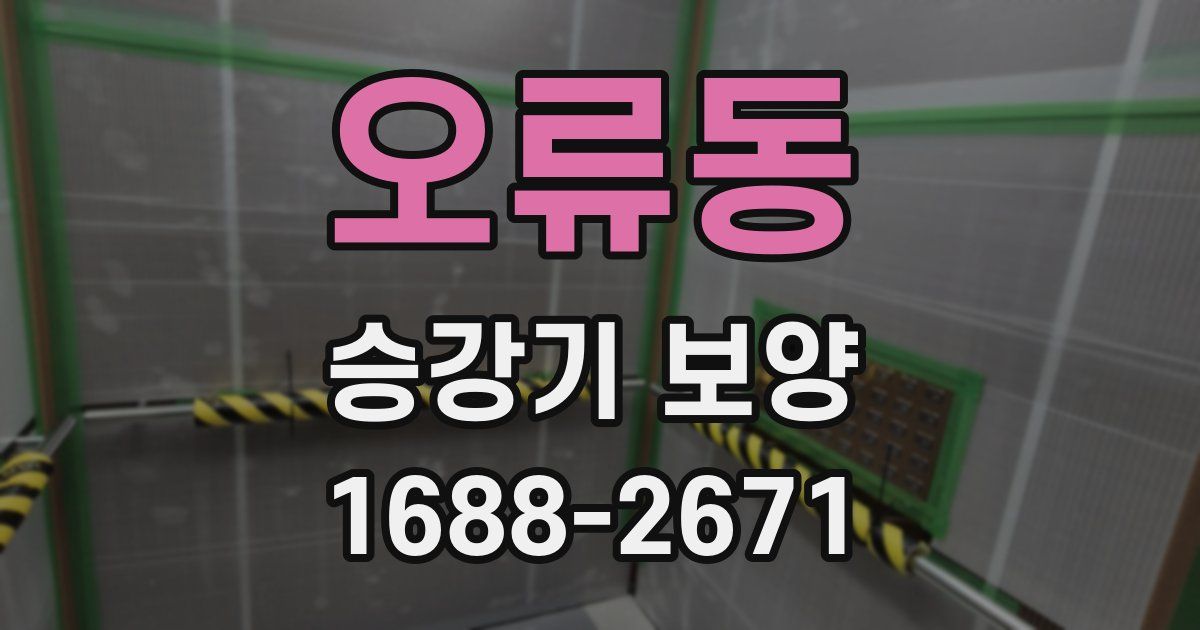 오류동 승강기 보양
