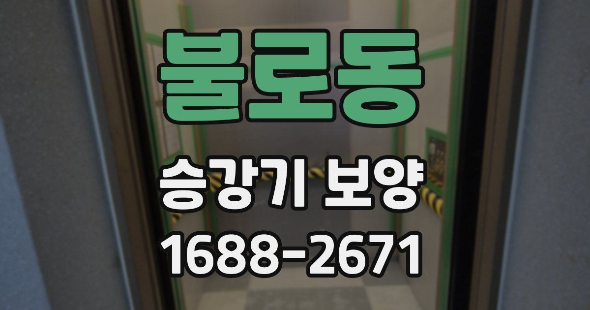 불로동 승강기 보양