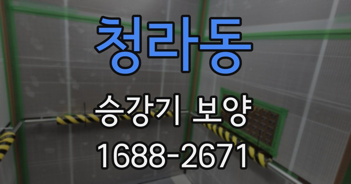 청라동 승강기 보양
