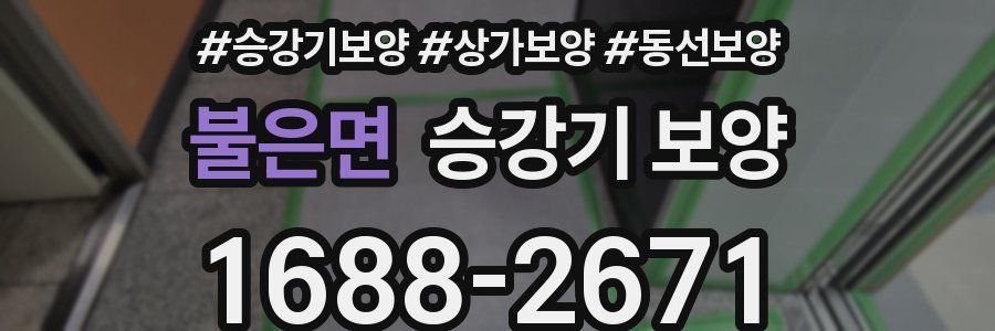 불은면 승강기 보양