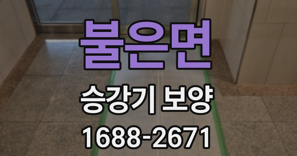불은면 승강기 보양
