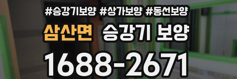 삼산면 승강기 보양
