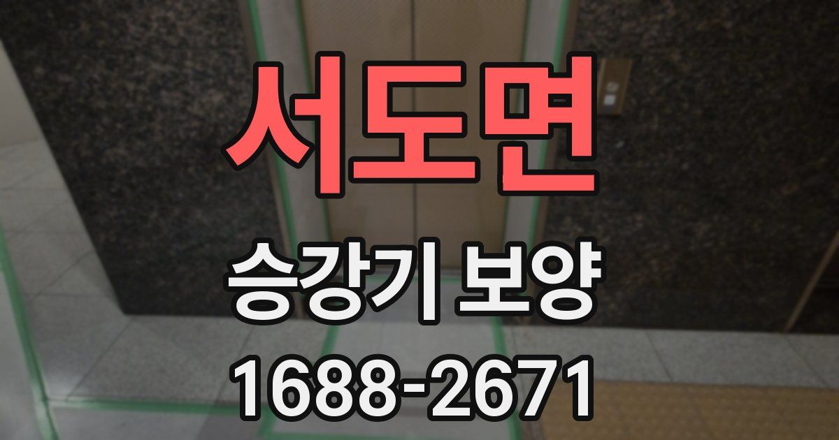 서도면 승강기 보양