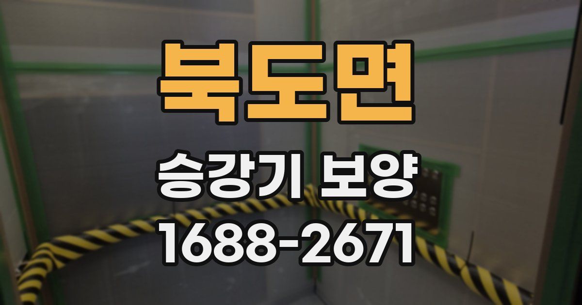북도면 승강기 보양