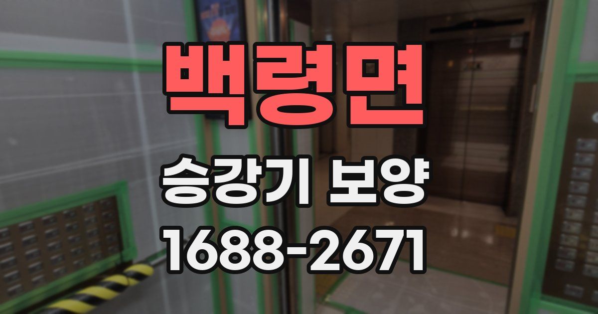 백령면 승강기 보양