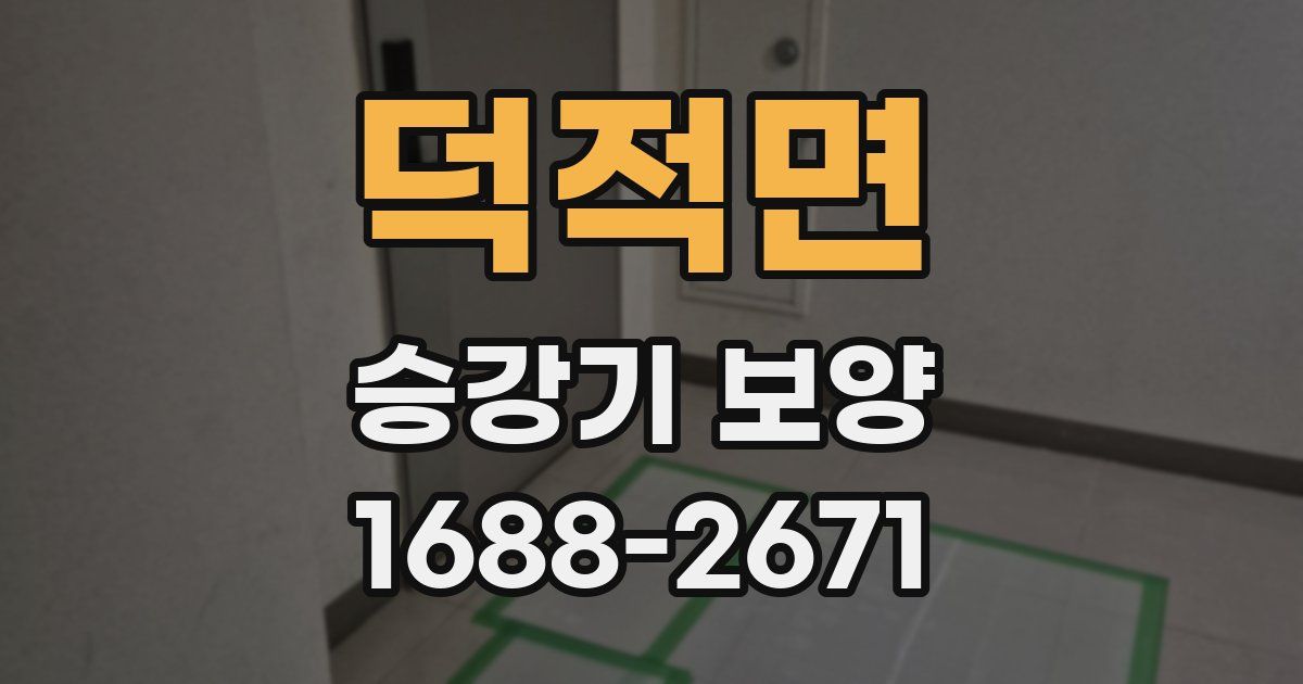 덕적면 승강기 보양