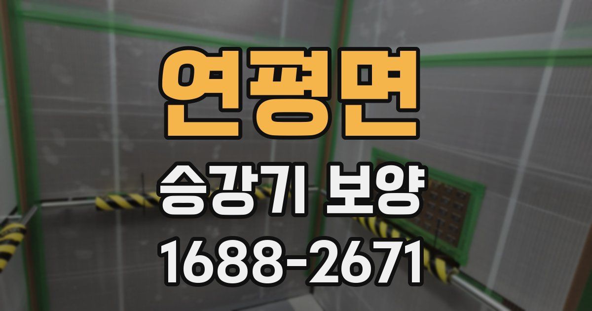 연평면 승강기 보양