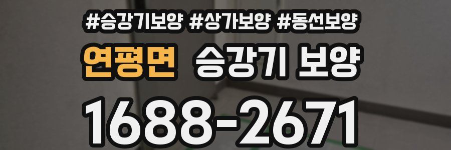 연평면 승강기 보양