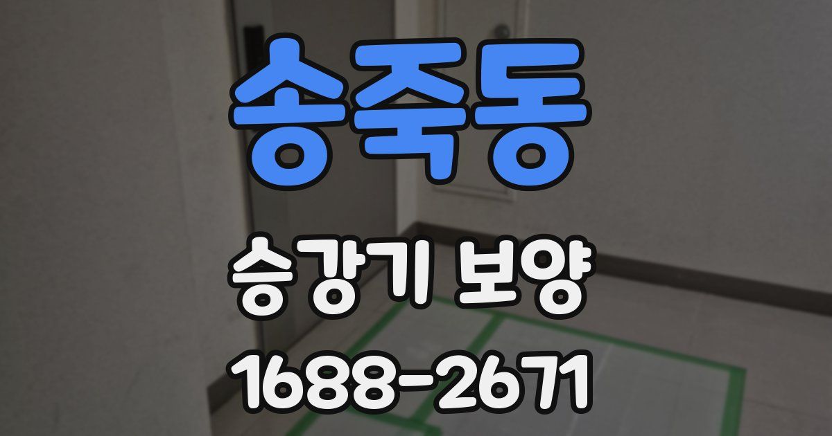 송죽동 승강기 보양