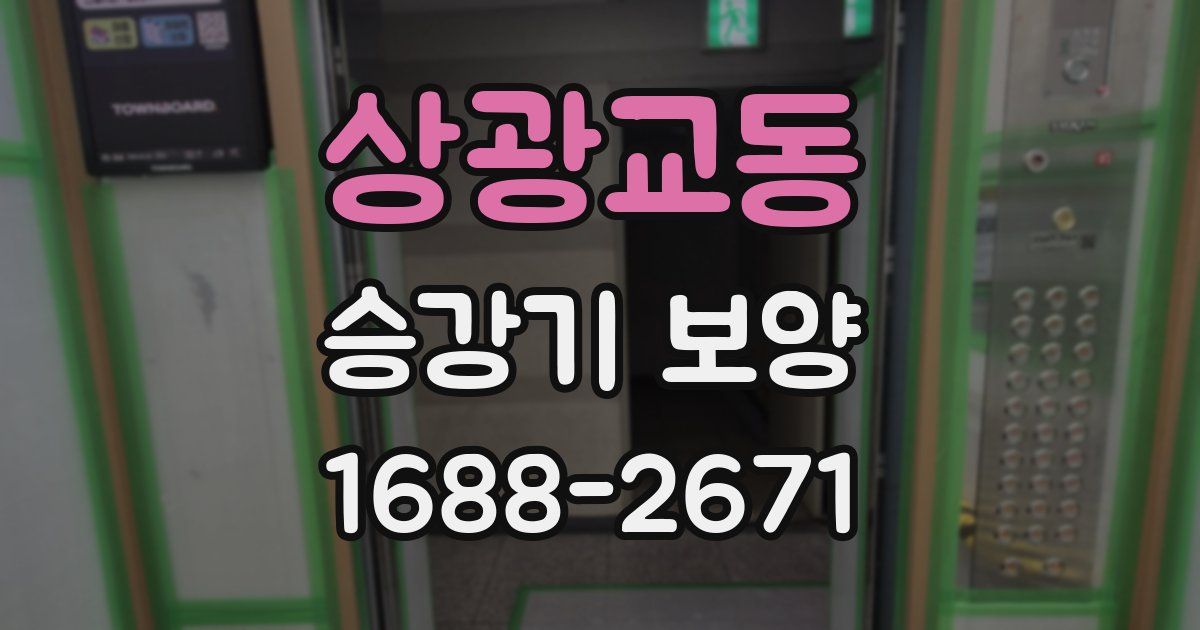 상광교동 승강기 보양